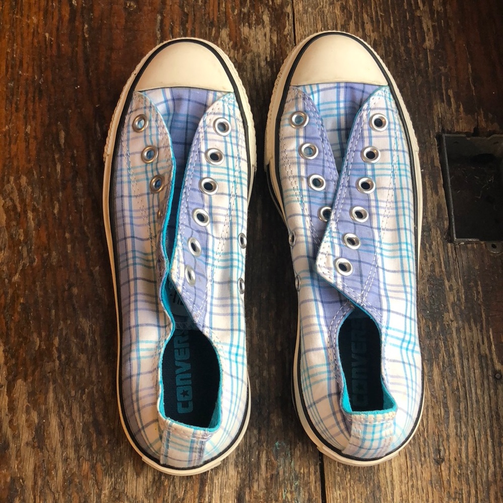 Plaid converse 6.5